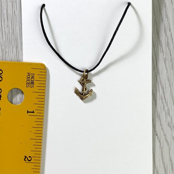⭐Gold-tone Tiny Boat Anchor Pendant/Charm - Picture 3 of 3